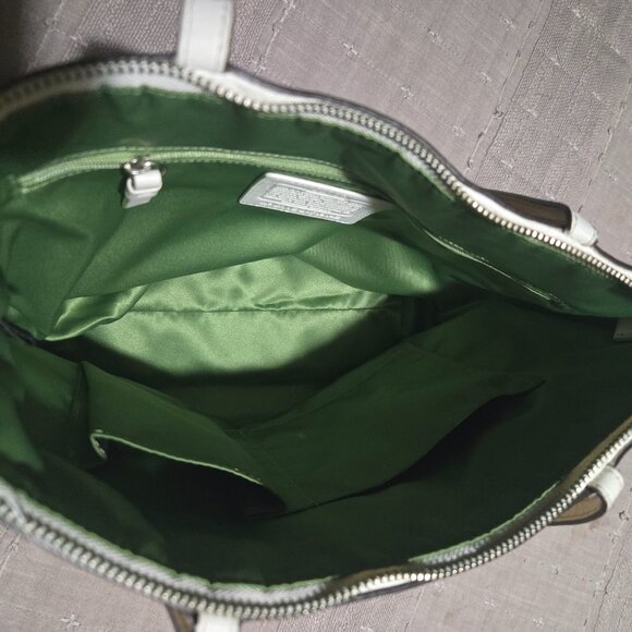 Coach White Leather Tote Bag - Picture 3 of 4